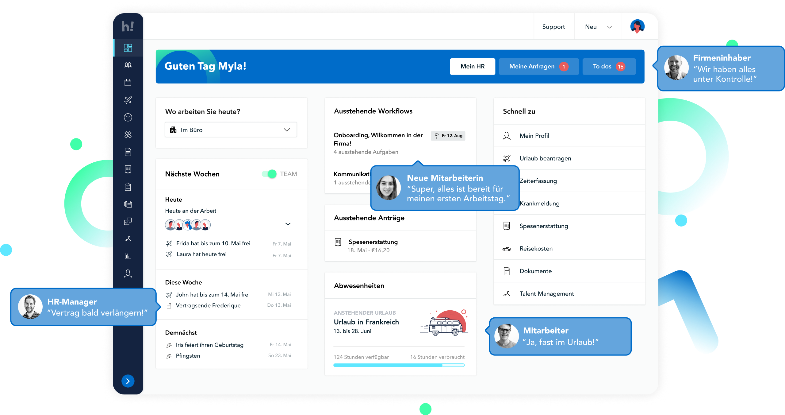 HoorayHR Dashboard