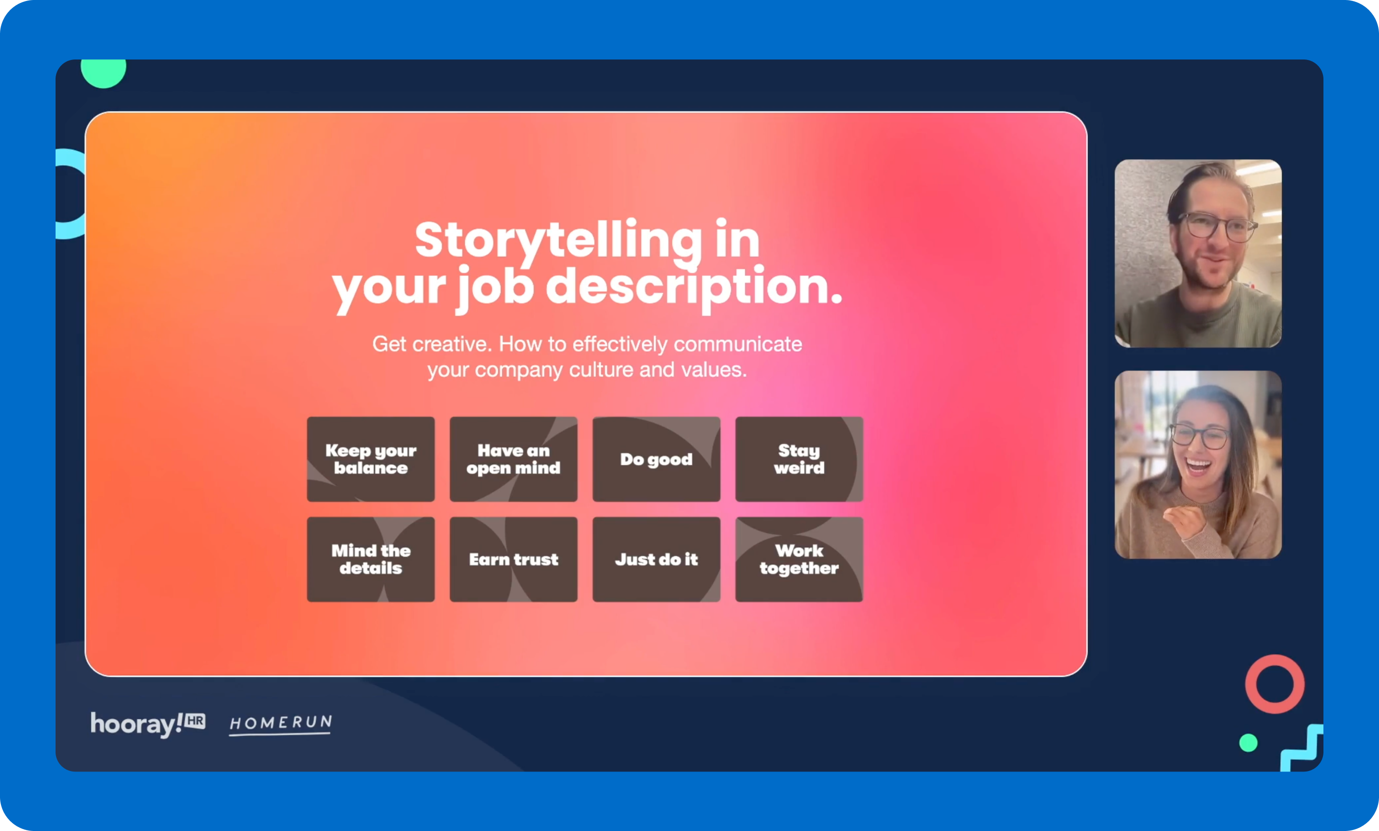 storytelling in job description