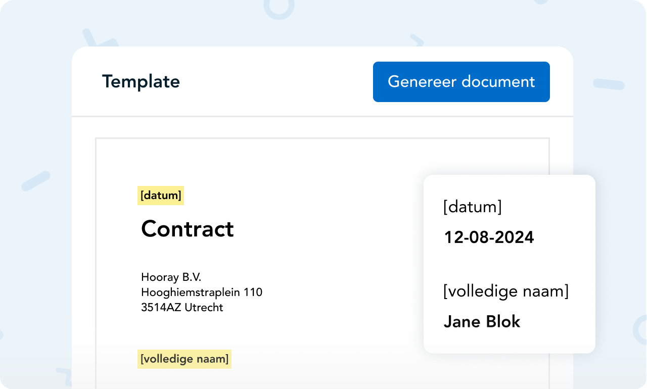 documenten genereren