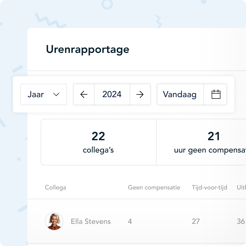 Uren rapportages HoorayHR be