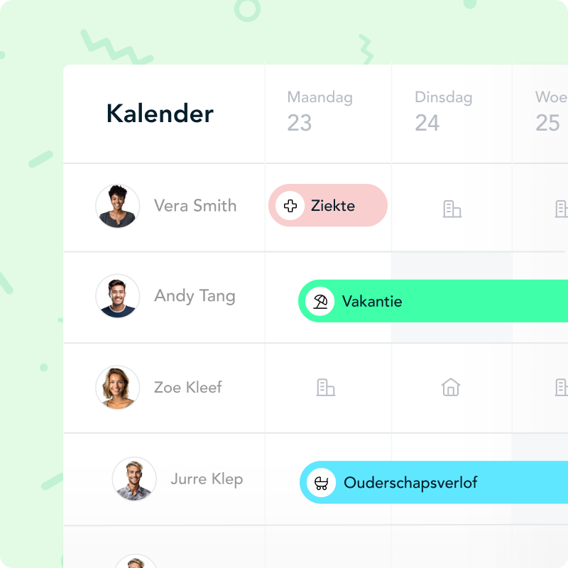 bedrijfskalender HoorayHR be