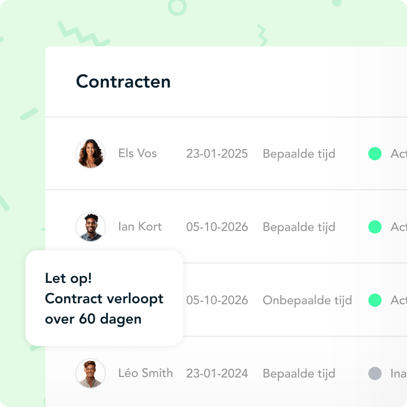 Contractbeheer HoorayHR BE