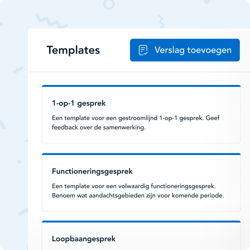 Ontwikkeling verslaglegging HoorayHR BE