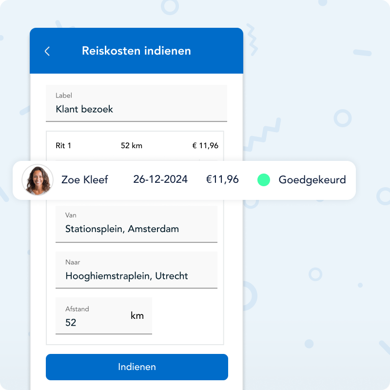 Reiskosten app HoorayHR be