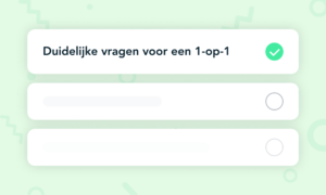1 op 1 gesprek